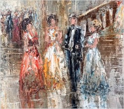 Scena Rodzajowa w Sali Balowej - Oryg. Christian Stemmeler *1928