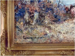 Letni pejzaż! Widok ze wzgórza na Tegernsee - Ludwig Gschossmann *1894