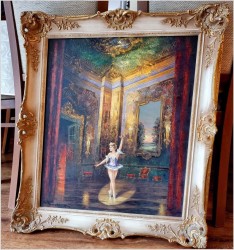 Pałacowy obraz! Tańcząca baletnica - Heinz Ludwig Münnich (1921-1978)