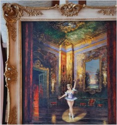 Pałacowy obraz! Tańcząca baletnica - Heinz Ludwig Münnich (1921-1978)