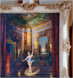 Pałacowy obraz! Tańcząca baletnica - Heinz Ludwig Münnich (1921-1978)