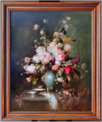 Kwiaty w wazonie 115cmx95cm - Kömpöczy Balogh Endre (Hungary 1911-1977)