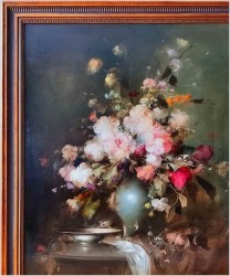 Kwiaty w wazonie 115cmx95cm - Kömpöczy Balogh Endre (Hungary 1911-1977)