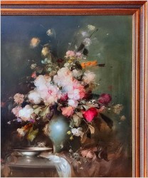 Kwiaty w wazonie 115cmx95cm - Kömpöczy Balogh Endre (Hungary 1911-1977)