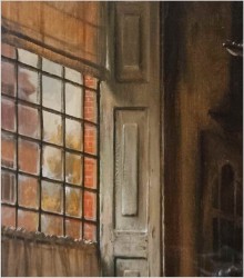 Monachijskie malarstwo! Obraz olejny - Gra w karty - Fritz Wagner (1896-1939)