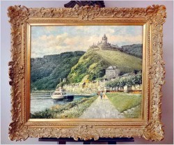 Pozycja Godna Uwagi !!! Spacerkiem z góry zamkowej - Oryg. Christian Stemmeler *1928 (Rozmiar XXL!)