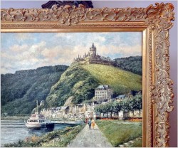 Pozycja Godna Uwagi !!! Spacerkiem z góry zamkowej - Oryg. Christian Stemmeler *1928 (Rozmiar XXL!)