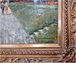 Pozycja Godna Uwagi !!! Spacerkiem z góry zamkowej - Oryg. Christian Stemmeler *1928 (Rozmiar XXL!)