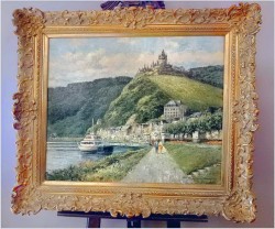 Pozycja Godna Uwagi !!! Spacerkiem z góry zamkowej - Oryg. Christian Stemmeler *1928 (Rozmiar XXL!)