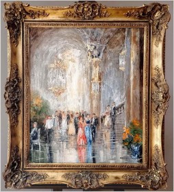 Scena Rodzajowa w Sali Balowej - Oryg. Christian Stemmeler *1928