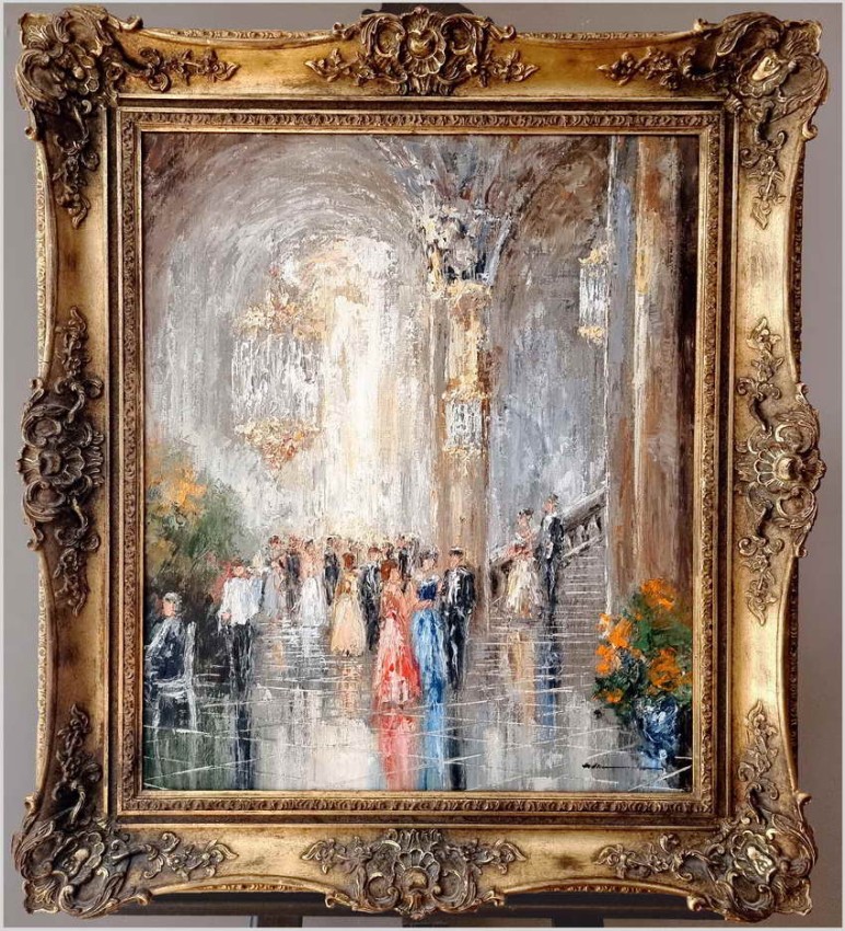 Scena Rodzajowa w Sali Balowej - Oryg. Christian Stemmeler *1928