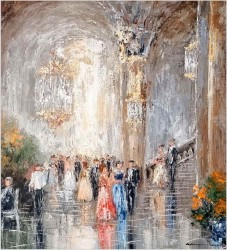 Scena Rodzajowa w Sali Balowej - Oryg. Christian Stemmeler *1928