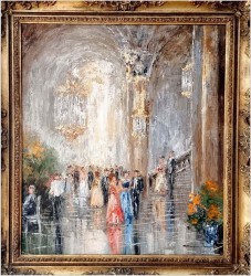 Scena Rodzajowa w Sali Balowej - Oryg. Christian Stemmeler *1928