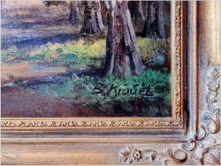 Polowanie Par force! Malarstwo - Beno Krauel *1907 (120cm x 100cm)