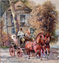 Polecamy! Przejażdżka dorożką po parku - Ludwig Gschossmann (1894-1988)