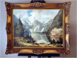 Widok na jezioro Königsee - oryg. Erich Griese *1912 (100cm x 80cm)