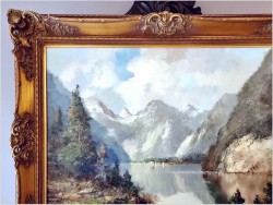 Widok na jezioro Königsee - oryg. Erich Griese *1912 (100cm x 80cm)