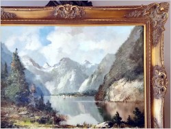 Widok na jezioro Königsee - oryg. Erich Griese *1912 (100cm x 80cm)