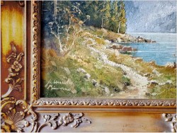 Widok na jezioro Königssee - Obraz olejny Franz Winter *1926 