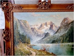 Widok na jezioro Königssee - Obraz olejny Franz Winter *1926 
