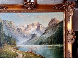 Widok na jezioro Königssee - Obraz olejny Franz Winter *1926 