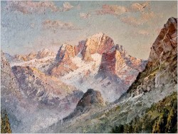 Widok na jezioro Königssee - Obraz olejny Franz Winter *1926 