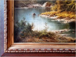 Obraz inwestycja! Jesienny Krajobraz ze sztafażem - Ludwig Muninger (1929-1997)