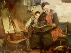 MALARSTWO RODZAJOWE! DICKMEIS GERHARD (1918-1978r.)