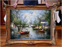 Parkowa Scena Rodzajowa - Oryg.Christian Jereczek (Henriot) *1935 