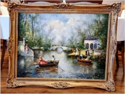 Parkowa Scena Rodzajowa - Oryg.Christian Jereczek (Henriot) *1935 