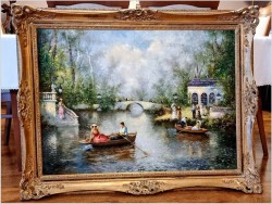 Parkowa Scena Rodzajowa - Oryg.Christian Jereczek (Henriot) *1935 