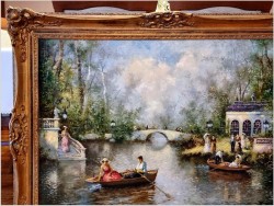 Parkowa Scena Rodzajowa - Oryg.Christian Jereczek (Henriot) *1935 