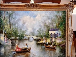 Parkowa Scena Rodzajowa - Oryg.Christian Jereczek (Henriot) *1935 