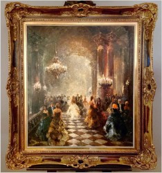 Mistrzowskie malarstwo! Scena z balu - Karl Eversberg (1895-1960)