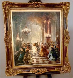 Mistrzowskie malarstwo! Scena z balu - Karl Eversberg (1895-1960)