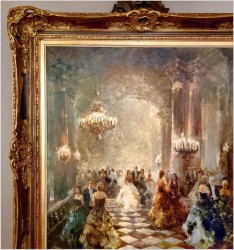 Mistrzowskie malarstwo! Scena z balu - Karl Eversberg (1895-1960)