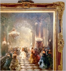 Mistrzowskie malarstwo! Scena z balu - Karl Eversberg (1895-1960)