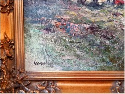 Wspaniały jesienny pejzaż! Piknik nad brzegiem wody - Ludwig Gschossmann *1894 