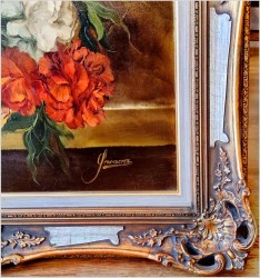 Martwa natura! Bukiet kolorowych kwiatów - Heinrich Garossa *1902