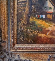 Wiejski krajobraz! Spotkanie na drodze - Heinrich Berger (1898-1977)