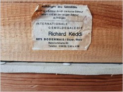 Obraz dla myśliwego! Przeprawa łosi przez mokradła - oryg. Georg Majewicz 1897-1965 