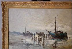 Pozycja w technice szpachlowej! Rozładunek krabów - Wim Van Norden (1917-2001)