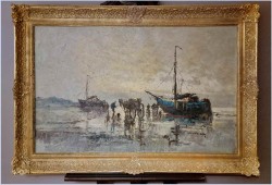 Pozycja w technice szpachlowej! Rozładunek krabów - Wim Van Norden (1917-2001)