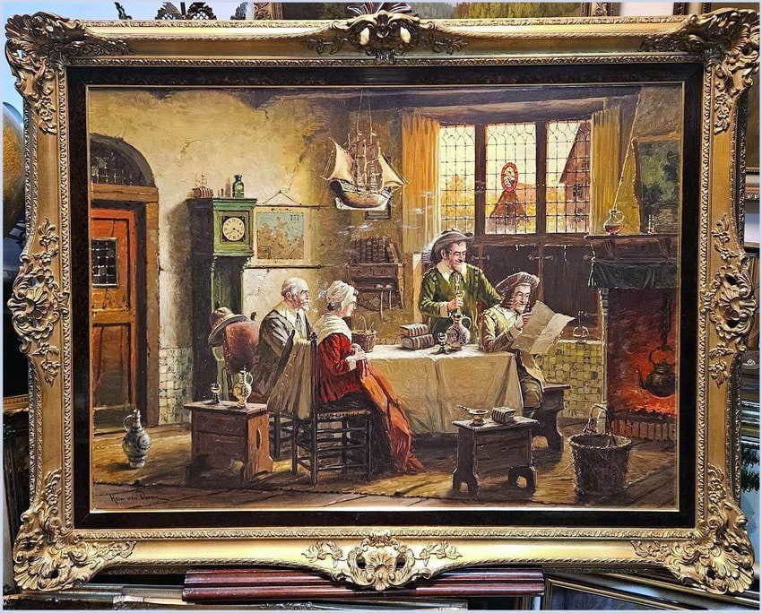 Dobre malarstwo! Najświeższe wiadomości - Hein Van Doren (1930r Düsseldorf) XXL!