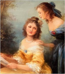 W pałacowym ogrodzie! Miłosne listy - Curt August Landwehr (Hereford 1920-1988)