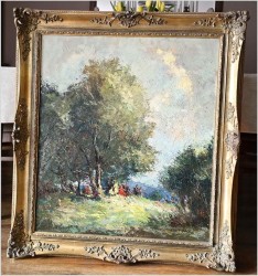 Impresjonizm! Piknik w parku  - Otto PIPPEL (1878 Łódź - 1960 Monachium)