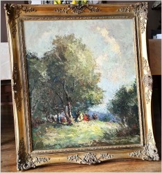 Impresjonizm! Piknik w parku  - Otto PIPPEL (1878 Łódź - 1960 Monachium)