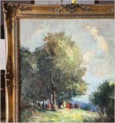 Impresjonizm! Piknik w parku  - Otto PIPPEL (1878 Łódź - 1960 Monachium)