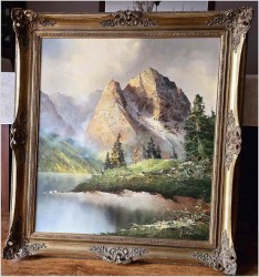 Arcydzieło! Widok na szczyty Waxenstein - Joachim Ernst Lemke *1916