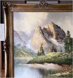 Arcydzieło! Widok na szczyty Waxenstein - Joachim Ernst Lemke *1916